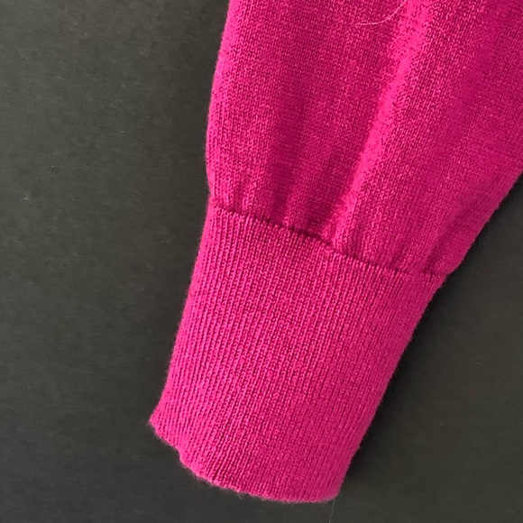 Loft Plum Cardigan Rhinestone Front Button Sweater - Picture 9 of 12